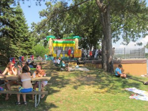 Shady Spots and Bouncy House